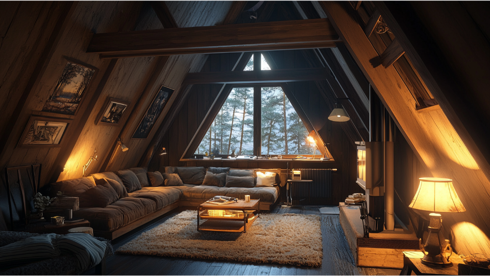 A-Frame interior design