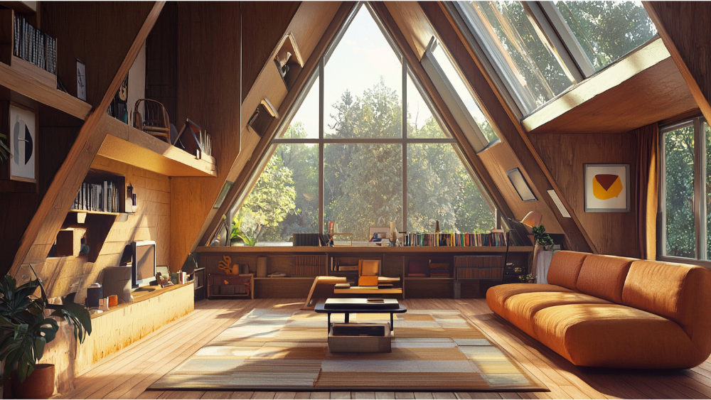 A-Frame interior design