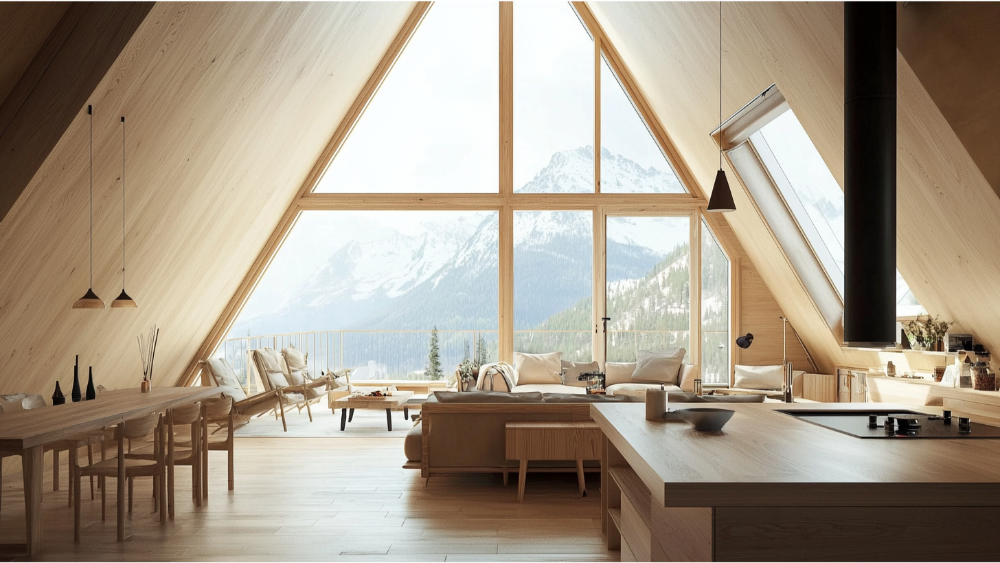 A-Frame interior design