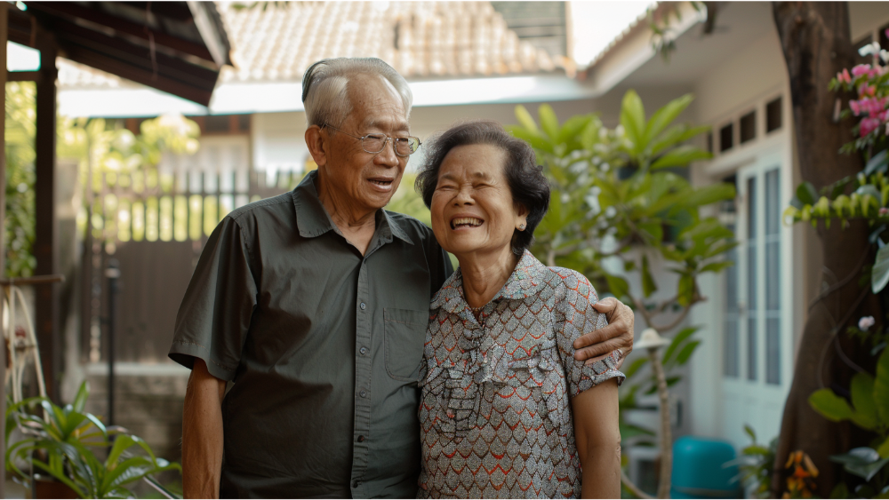 An older couple at their ADU