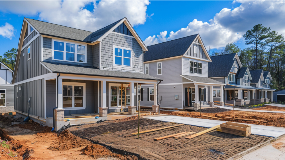 Coookie cutter homes being built