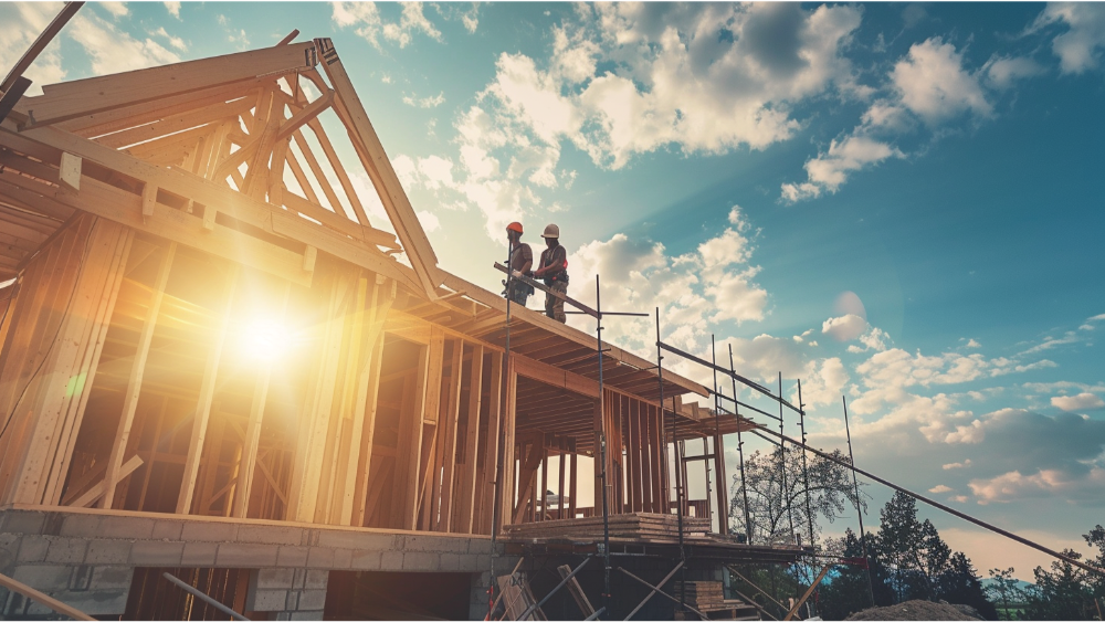 A home under construction