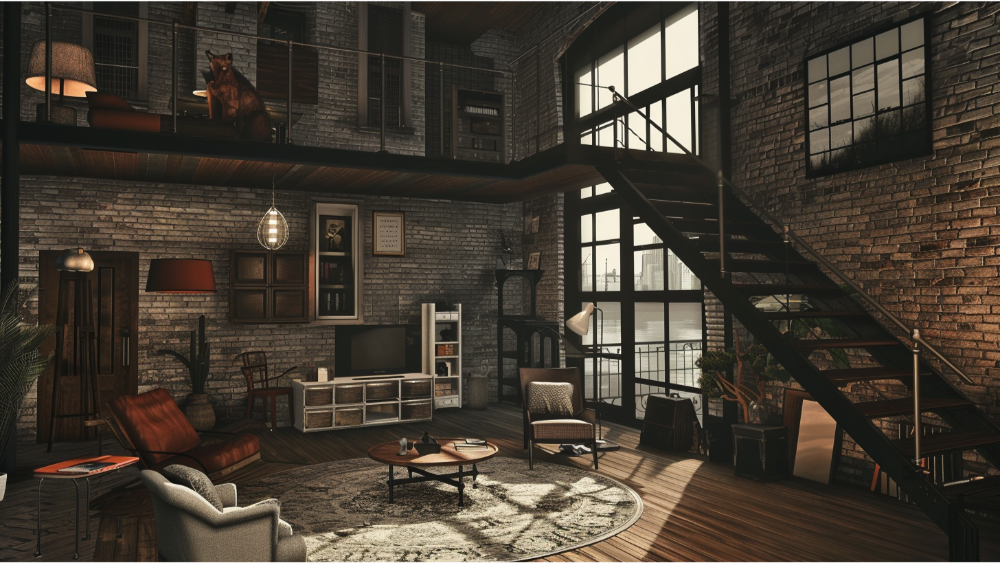 A custom industrial styled home