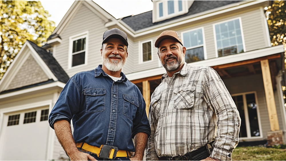 A contractor and a builder together