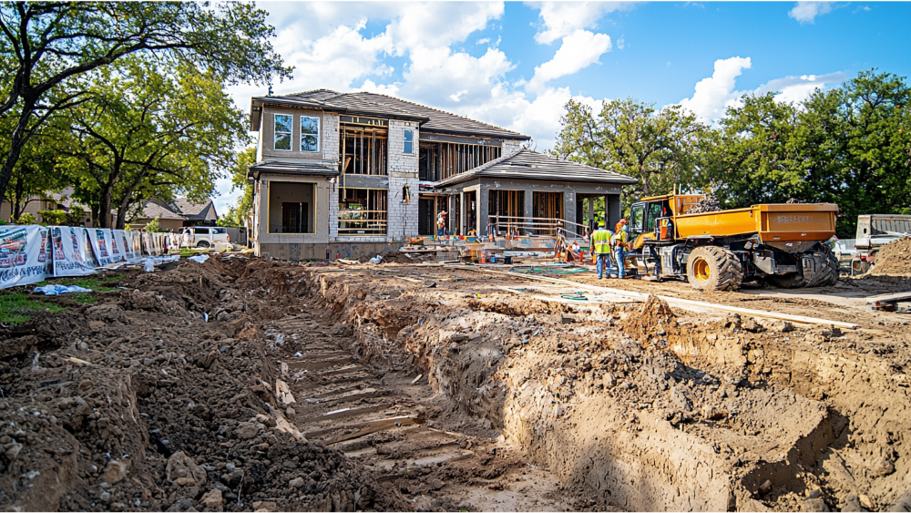 A builder working on a project