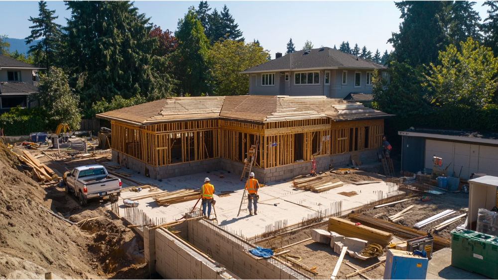 A contractor working on a project