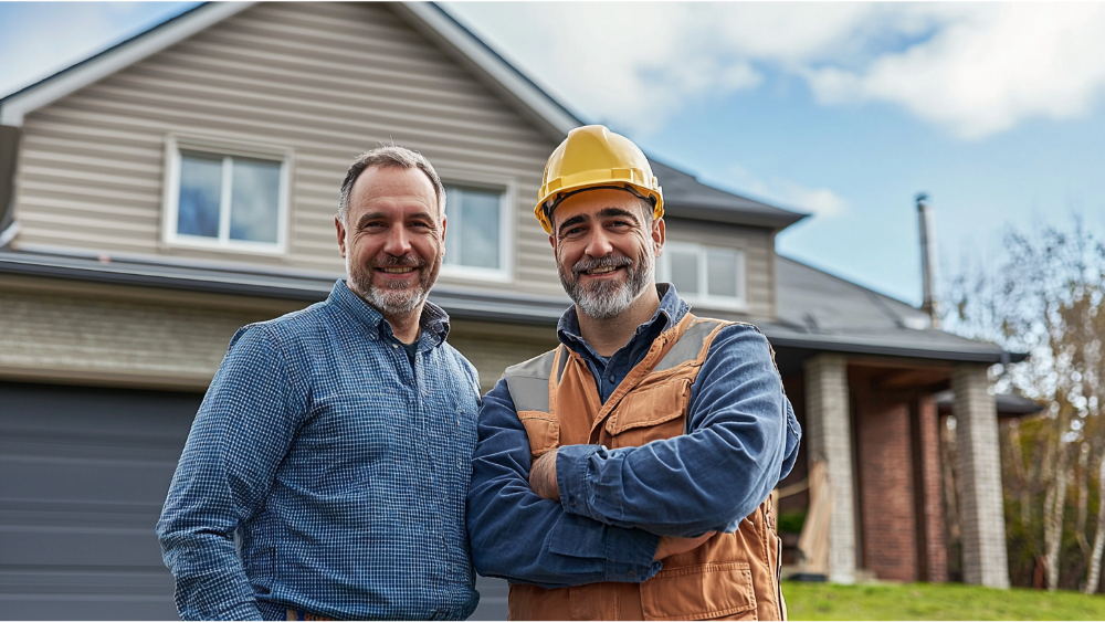 A contractor and a builder together