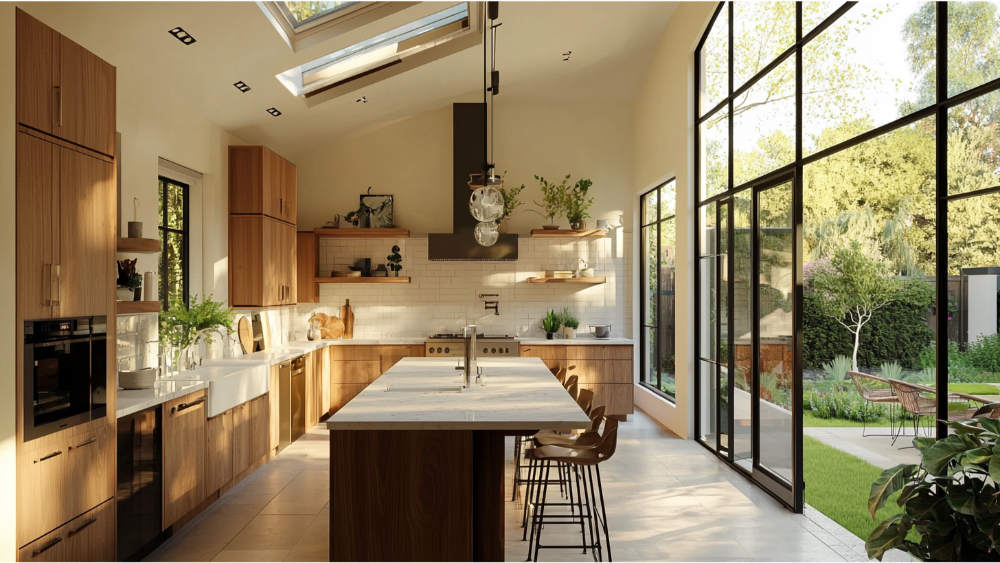 A remodeled kitchen