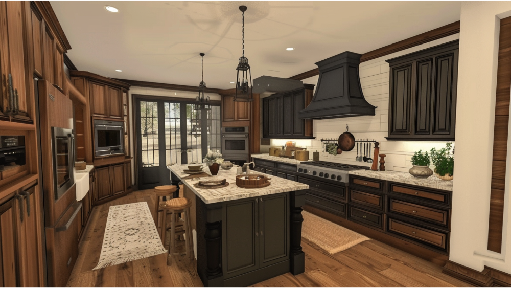 A kitchen remodel