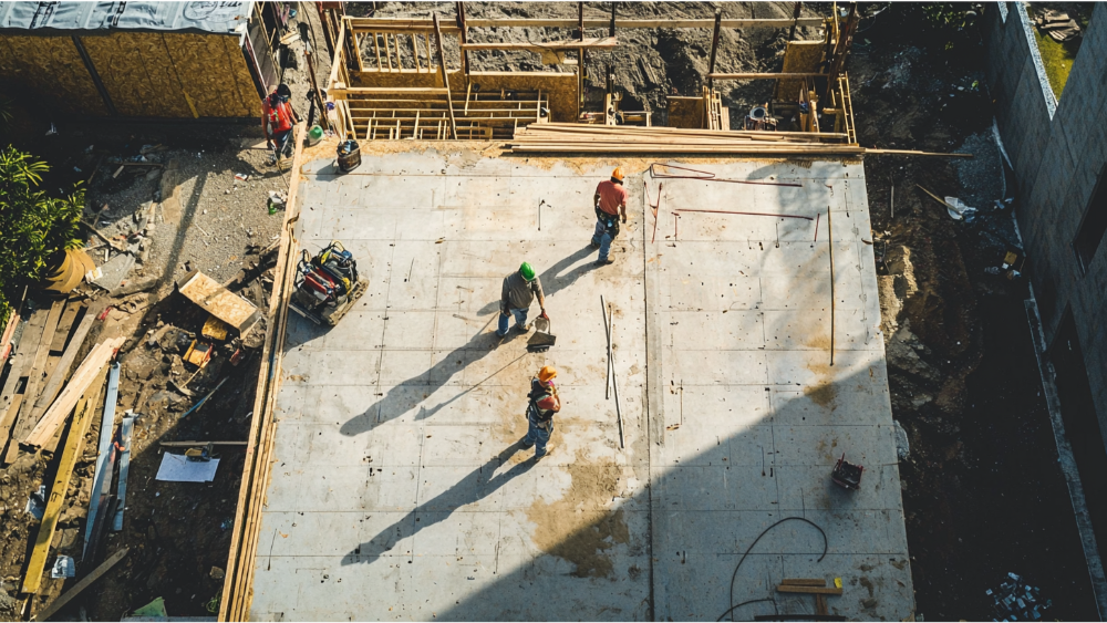 A team building a custom home