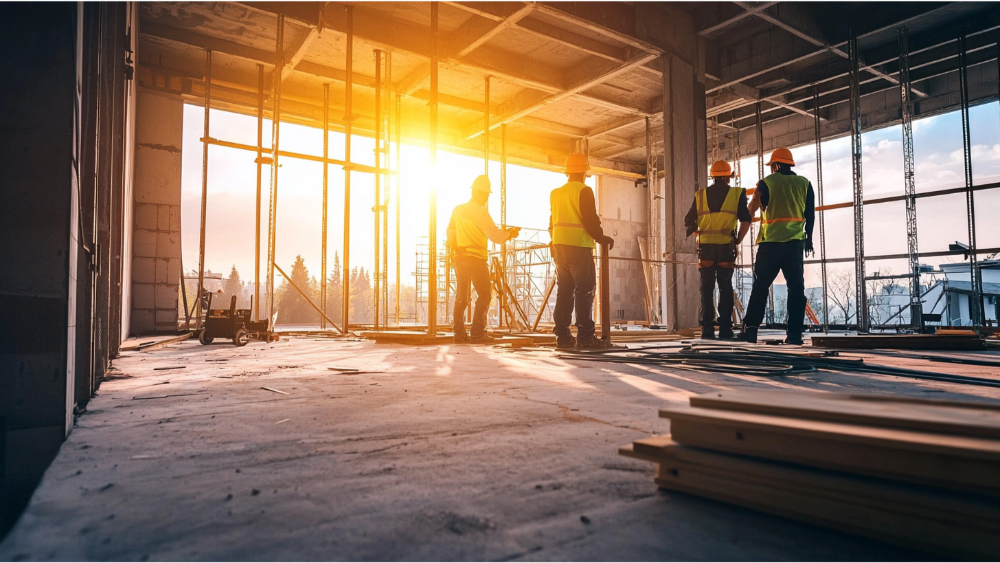 A team building a custom home
