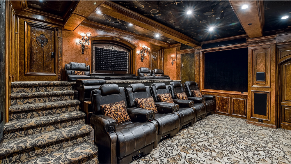 Luxury home theatre seating designs