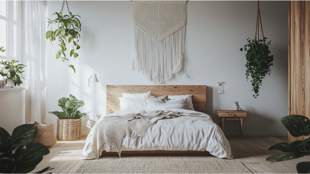 Scandinavian interior design in the bedroom