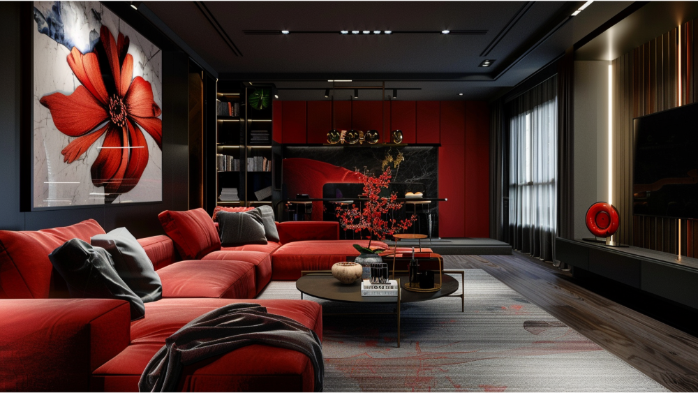 A personalized red room